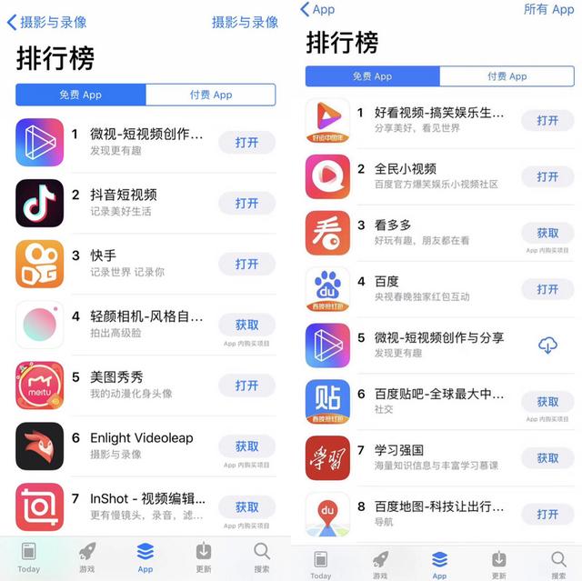 微视苹果商店排名超抖音，但“靠钱上位”还不够
