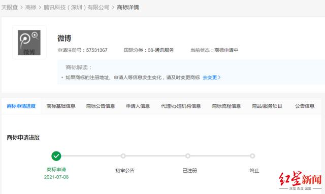 腾讯要重夺微博战场？关停腾讯微博近一年，正重新申请微博商标