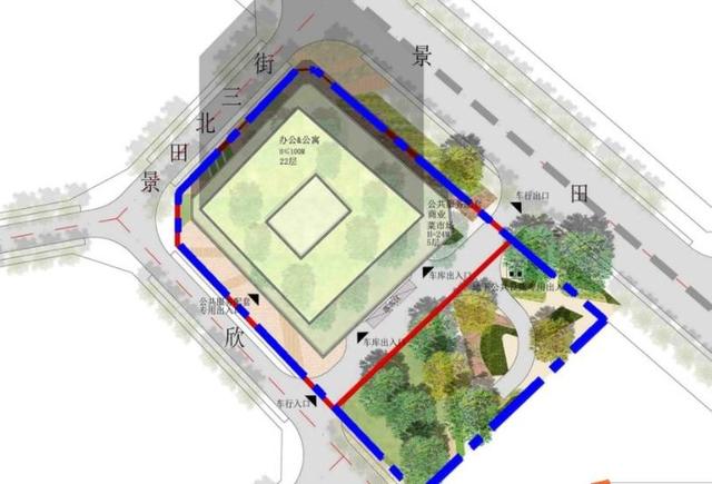 福田景田一带也曝光一个城市更新的草案了 金泰市场将有2千多平商务公寓  景田 第2张